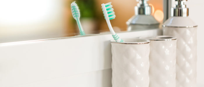 Toothbrush in bathrom